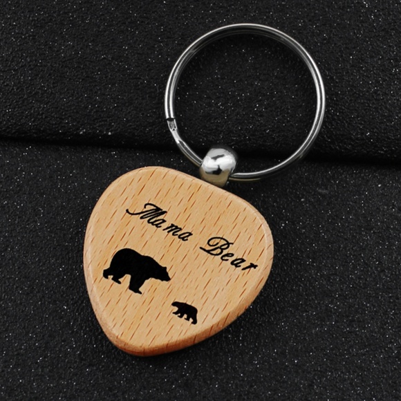 Accessories - Mama Bear w/ One Cub Keychain ~